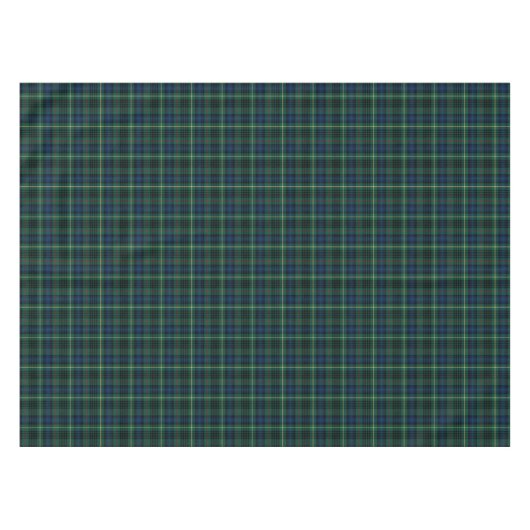 Clan Stewart Groen en Blauw Jacht Tartan Tafelkleed (Voorkant (Horizontaal))