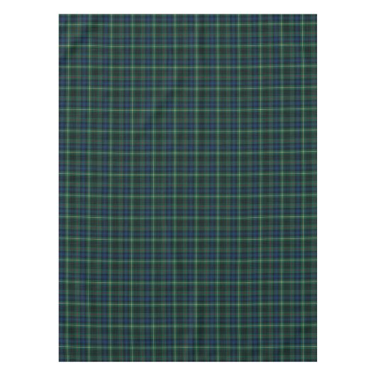 Clan Stewart Groen en Blauw Jacht Tartan Tafelkleed (Voorkant)