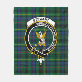 Clan Stewart Hunting Modern (High Stewards) Tartan Fleece Deken (Voorkant)