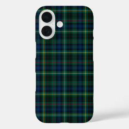 Clan Stewart Hunting Tartan Green and Blue Pset iPhone 16 Hoesje
