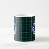 Clan Stewart Hunting Tartan Monogram Koffiemok (Center)