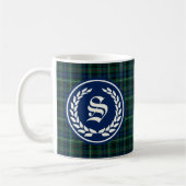 Clan Stewart Hunting Tartan Monogram Koffiemok (Links)