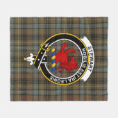 Clan Stewart Hunting Verweerd (Stuart) van Bute Ta Fleece Deken (Voorkant (Horizontaal))