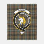 Clan Stewart Hunting Weathered (van Appin) Tartan  Fleece Deken (Voorkant)