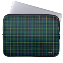 Clan Stewart Jacht Tartan Groen Plaid Monogram