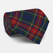 Clan Stewart Navy Tartan Stropdas (Opgerold)
