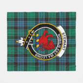 Clan Stewart Old Ancient (Stuart) Bute Tartan P Fleece Deken (Voorkant (Horizontaal))