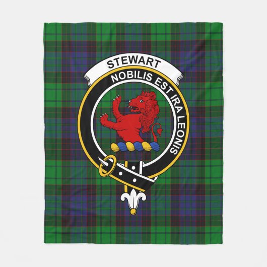 Clan Stewart Old Modern (Stuart) Bute Tartan Pl Fleece Deken (Voorkant)