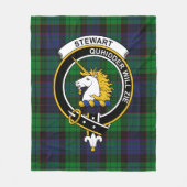 Clan Stewart Old Modern (van Appin) Tartan Pset Fleece Deken (Voorkant)