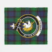 Clan Stewart Old Modern (van Appin) Tartan Pset Fleece Deken (Voorkant (Horizontaal))
