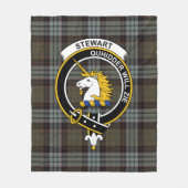 Clan Stewart Old Weathered (van Appin) Tartan Pset Fleece Deken (Voorkant)