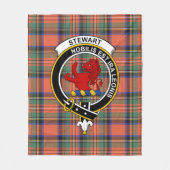 Clan Stewart Royal Ancient (Stuart) van Bute Tarta Fleece Deken (Voorkant)