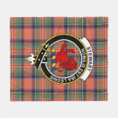 Clan Stewart Royal Ancient (Stuart) van Bute Tarta Fleece Deken (Voorkant (Horizontaal))