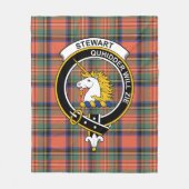 Clan Stewart Royal Ancient (van Appin) Tartan Pset Fleece Deken (Voorkant)