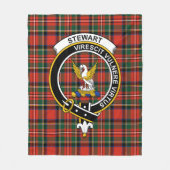 Clan Stewart Royal Modern (High Stewards) Tartan P Fleece Deken (Voorkant)