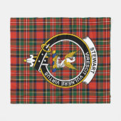 Clan Stewart Royal Modern (High Stewards) Tartan P Fleece Deken (Voorkant (Horizontaal))