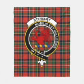 Clan Stewart Royal Modern (Stuart) van Bute Tartan Fleece Deken (Voorkant)