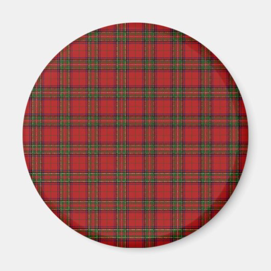 Clan Stewart Royal Schotse Tartan Plaid Patroon Magneet (Voorkant)