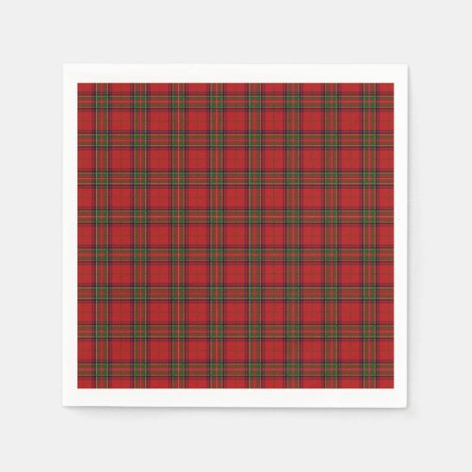Clan Stewart Royal Schotse Tartan Plaid Patroon Servet (Voorkant)