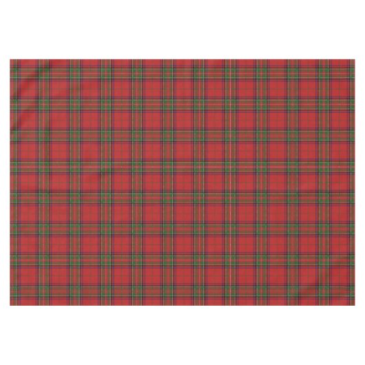 Clan Stewart Royal Scottish Tartan Pset Pattern Tafelkleed (Voorkant (Horizontaal))