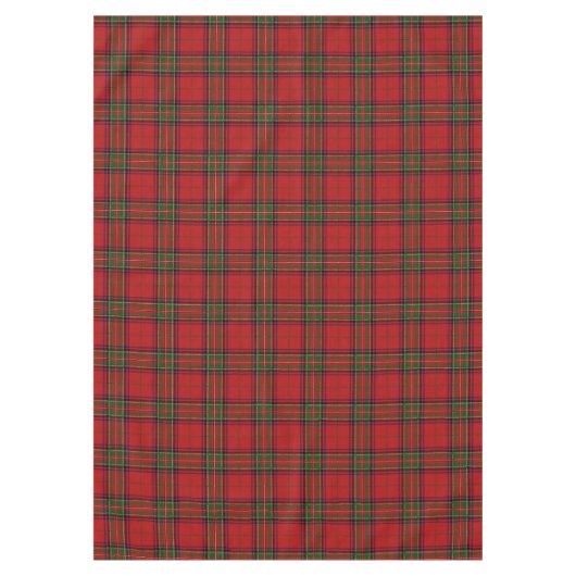 Clan Stewart Royal Scottish Tartan Pset Pattern Tafelkleed (Voorkant)