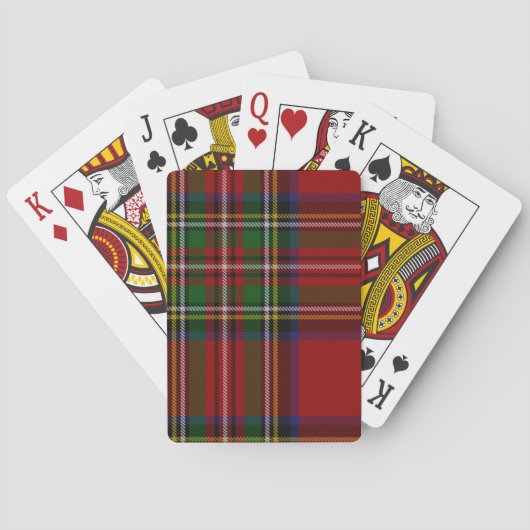 Clan Stewart Royal Tartan Poker Kaarten (Achterkant)