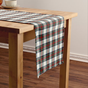 Clan Stewart Scottish Dress Tartan Korte Tafelloper