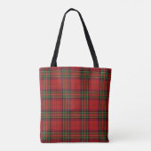 Clan Stewart Scottish Tartan Pattern Tote Bag (Achterkant)