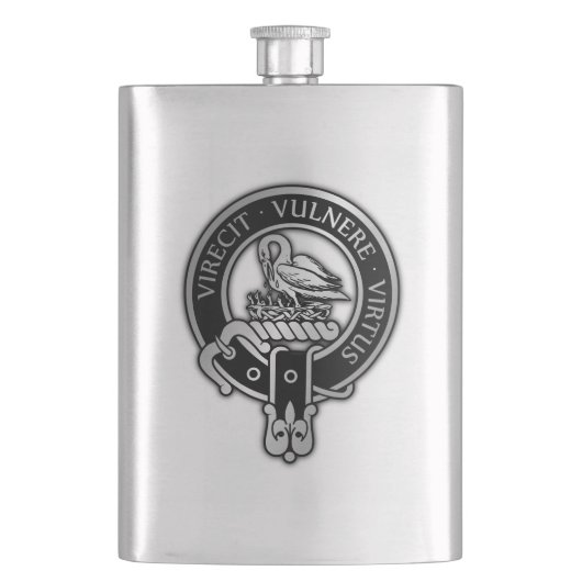 Clan Stewart | Stuart Crest Flask Flacon (Voorkant)