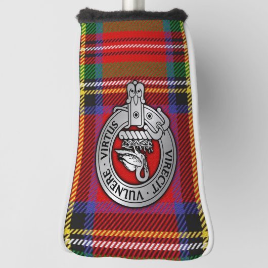 Clan Stewart | Stuart Crest & Tartan Golfheadcover (Draai 90)