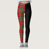 Clan Stewart | Stuart Crest & Tartan Leggings (Voorkant)
