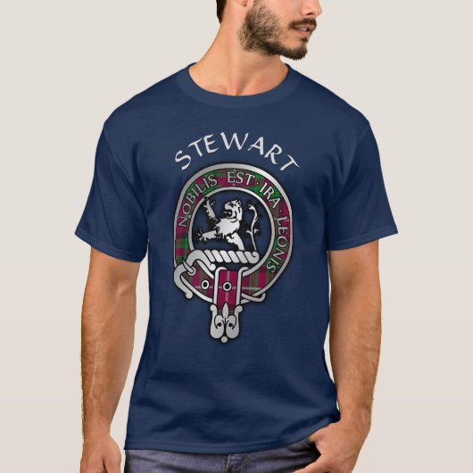 Clan Stewart | Stuart van Bute Crest & Tartan T-Sh T-shirt (Voorkant)