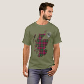Clan Stewart | Stuart van Bute Map & Crest T-shirt (Voorkant volledig)