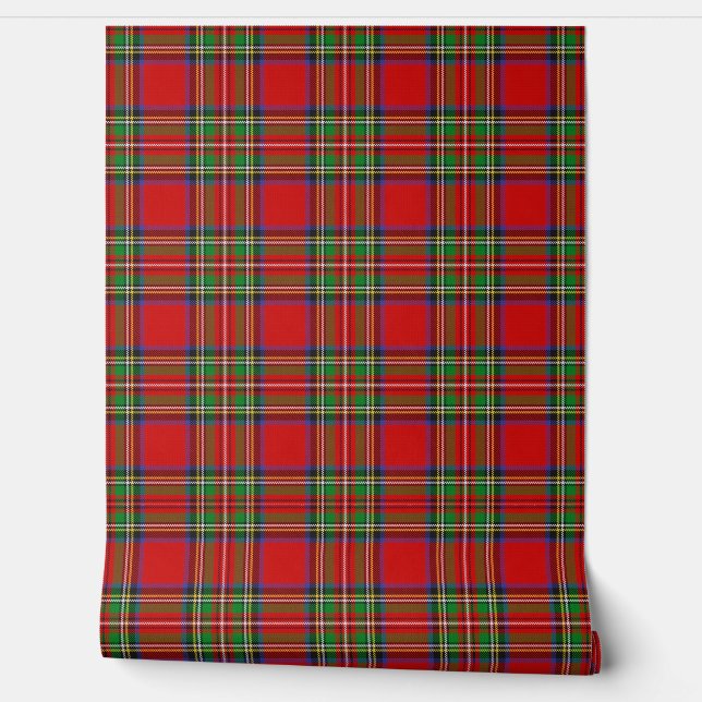 Clan Stewart Tartan Behang (Afrollen)