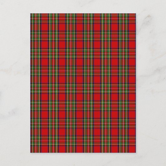 Clan Stewart Tartan Briefkaart (Voorkant)