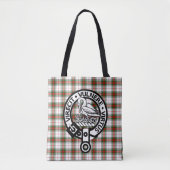 Clan Stewart Tartan Crest Canvas tas (Voorkant)
