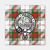 Clan Stewart Tartan Crest Magnet (Voorkant)