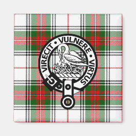Clan Stewart Tartan Crest Magnet