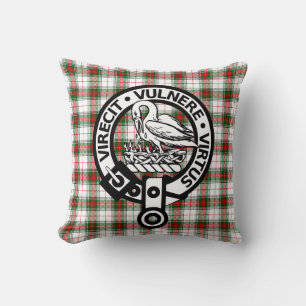 Clan Stewart Tartan Crest Sierkussen