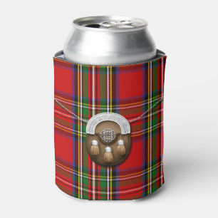 Clan Stewart Tartan en Sporran Blikjeskoeler