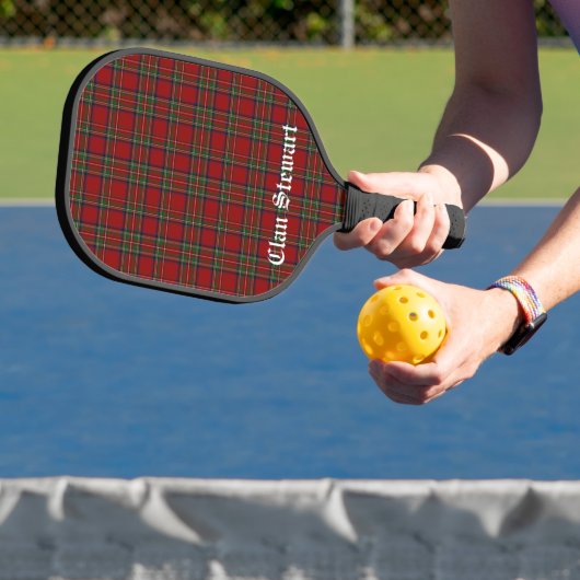 Clan Stewart Tartan gepersonaliseerd Pickleball Paddle (Insitu)