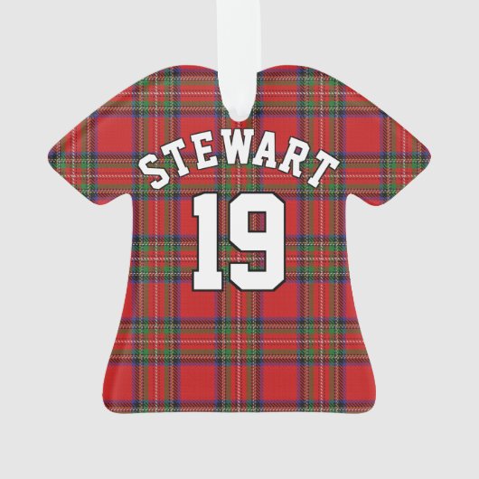 Clan Stewart Tartan KerstJersey Ornament (achterkant)