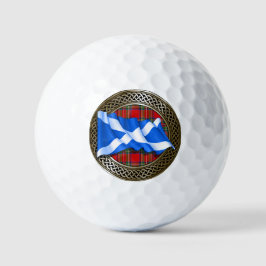 Clan Stewart Tartan Knot & Flag Golfballen