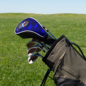 Clan Stewart Tartan Knot & Flag Golfheadcover (Insitu)