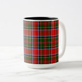 Clan Stewart Tartan Koffie Mok (Voorkant rechts)