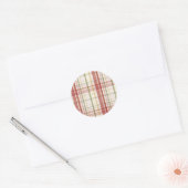Clan Stewart Tartan Ronde Sticker (Envelop)