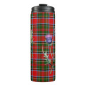 Clan Stewart Tartan & Scottish Thistle Travel Mok (Voorkant)
