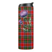 Clan Stewart Tartan & Scottish Thistle Travel Mok (Gedraaid links)