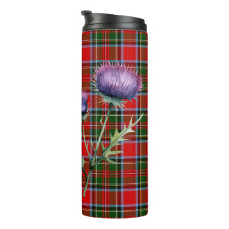 Clan Stewart Tartan & Scottish Thistle Travel Mok