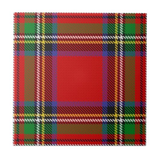 Clan Stewart Tartan Tegeltje (Voorkant)
